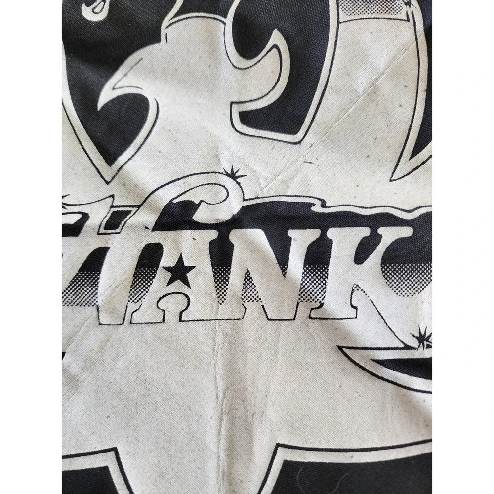 Vintage 1988 Hank Williams Jr Bandana Black Bocephus Eagle Logo Screen Play 80s